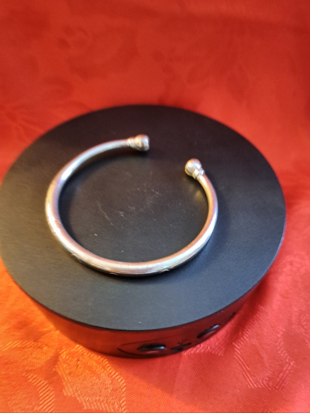 Silver Open Cuff Bracelet.
